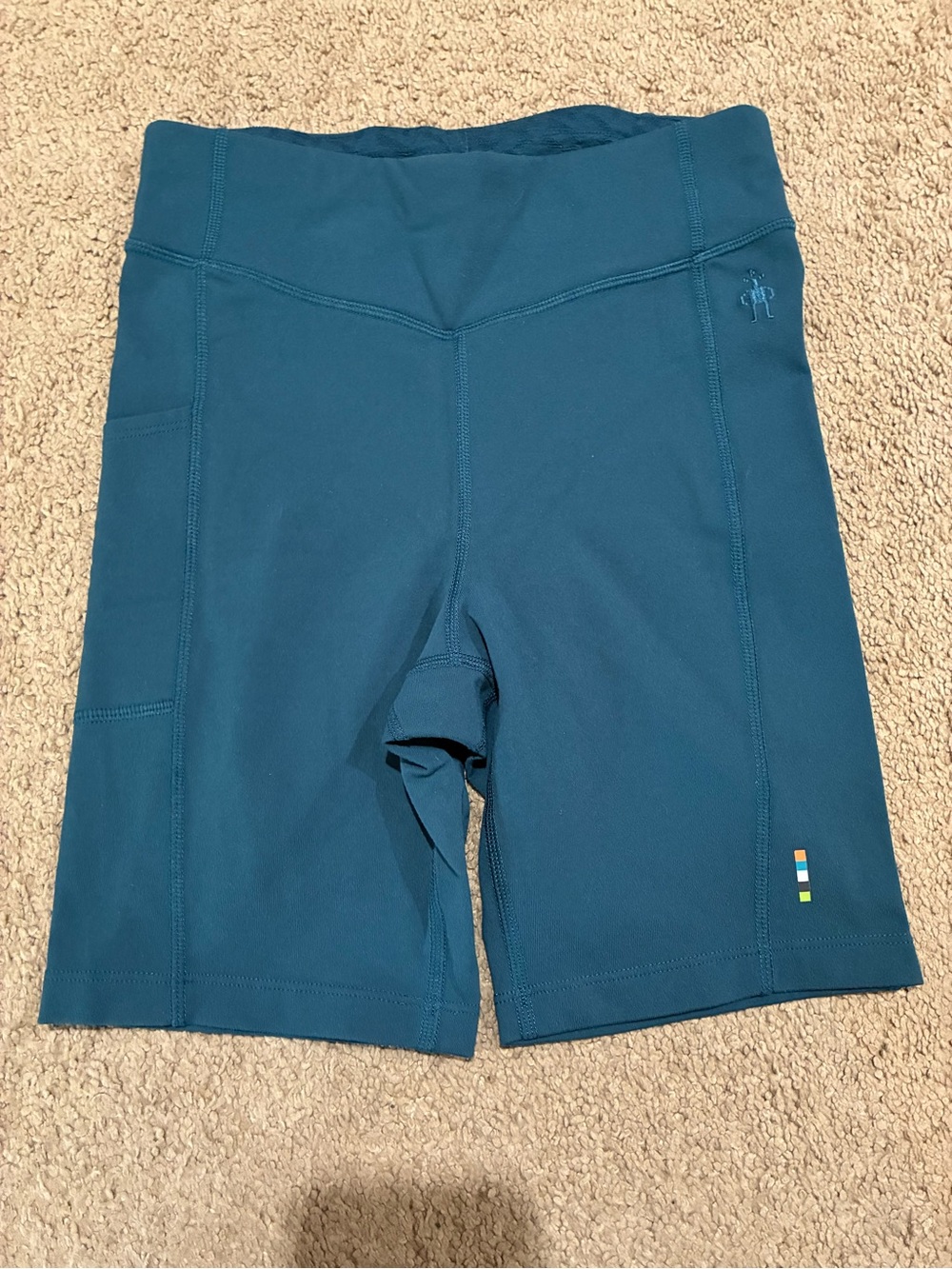 Smartwool Merino Sport Training Biker Shorts Women’s Size XS Twilight Blue